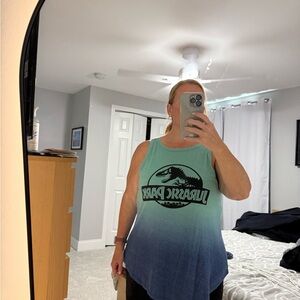 Jurassic Park Ombre Tank Top